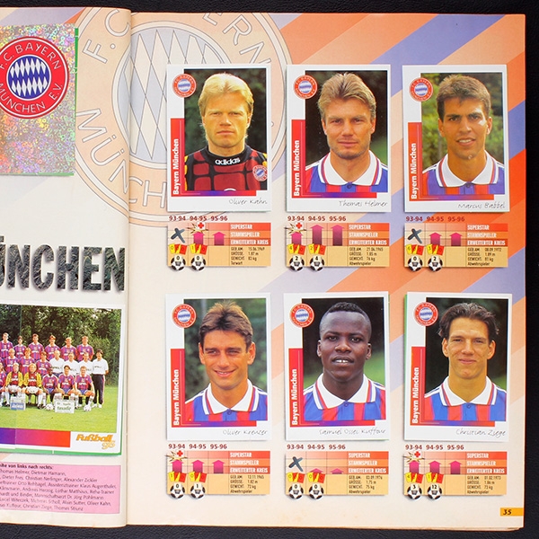 Fußball 96 Panini sticker album complete