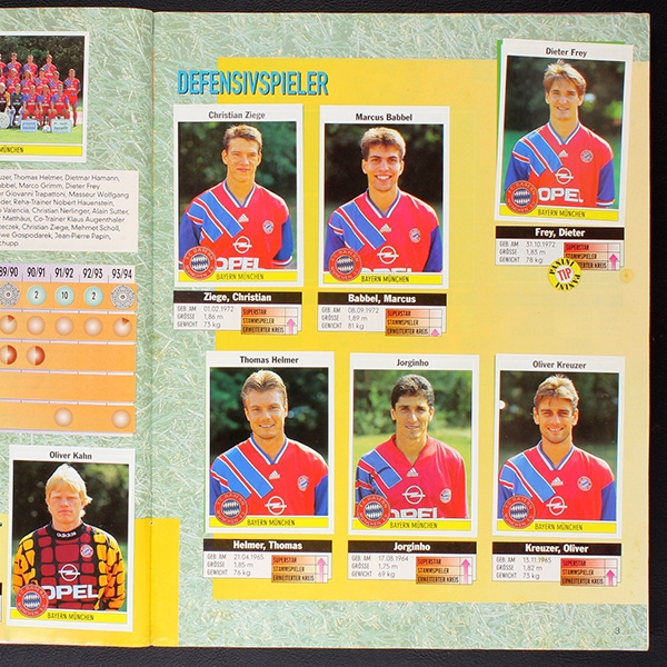 Fußball 95 Panini Sticker Album komplett