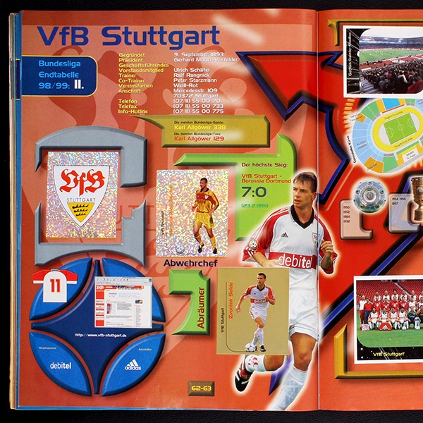 Fußball 2000 Panini Sticker Album komplett