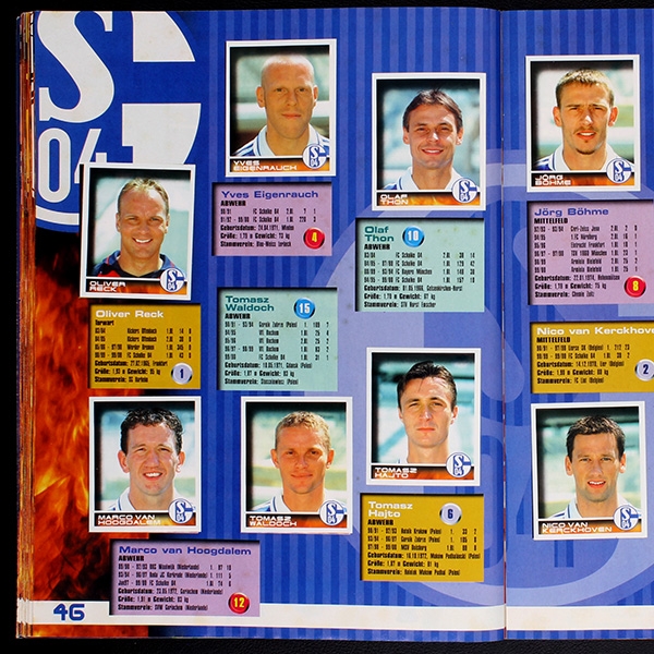 Fußball 2001 Panini Sticker Album komplett