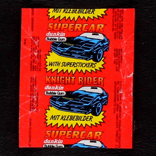 Knight Rider dunkin Bubble Gum - Wrapper