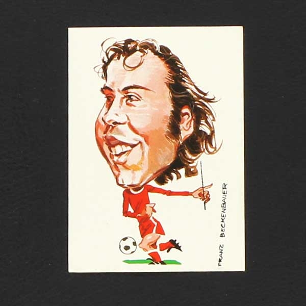 Franz Beckenbauer Bergmann Fußball 83-84 Sticker Karikatur