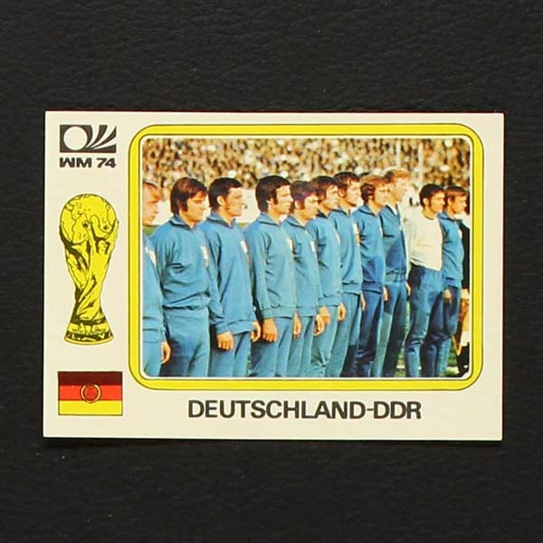 München 74 Nr. 114 Panini Sticker Deutschland-DDR Mannschaft