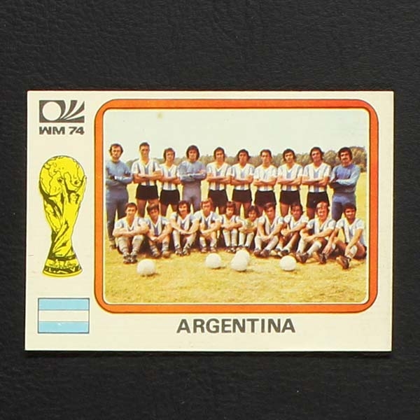 München 74 Nr. 318 Panini Sticker Argentina Mannschaft