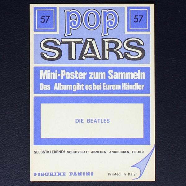 Die Beatles Panini Sticker No. 57 - Pop Stars