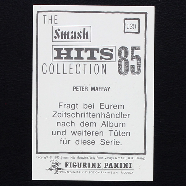 Peter Maffay Panini Sticker No. 130 - Smash Hits 85