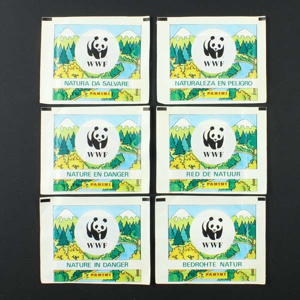 WWF Bedrohte Natur 1987 Panini sticker bag