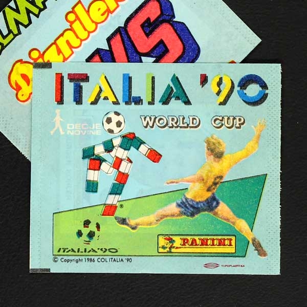 Italia 90 Decje Novine Variante Panini Sticker Tüte