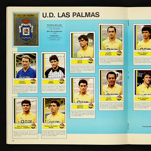 Futbol 87 Panini Sticker Album komplett