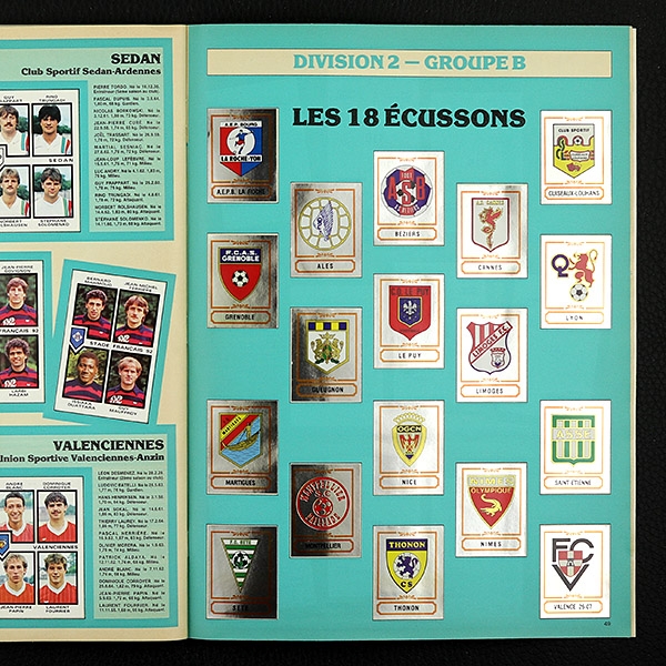 Football 85 Panini Sticker Album komplett mit Poster