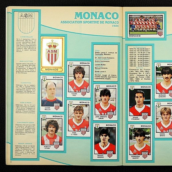 Football 85 Panini Sticker Album komplett mit Poster