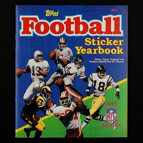 Football NFL 1985 Topps Sticker Album