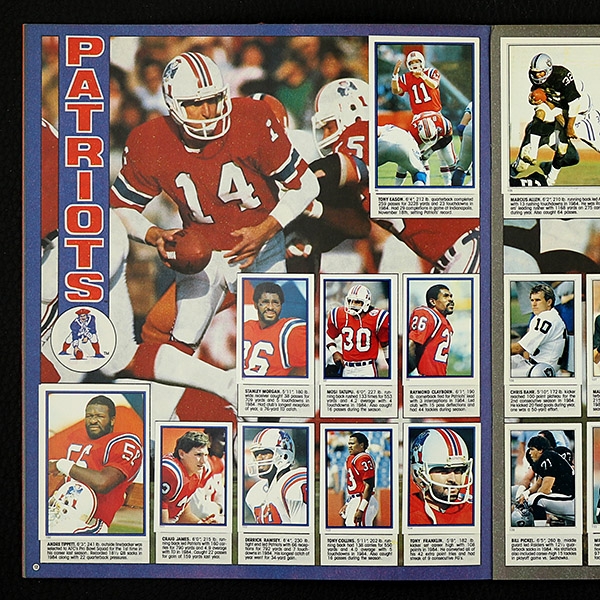 Football NFL 1985 Topps sticker album complete