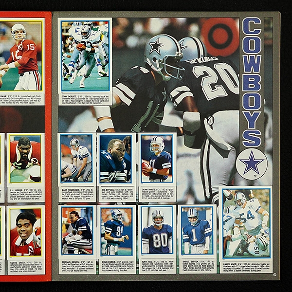 Football NFL 1985 Topps sticker album complete