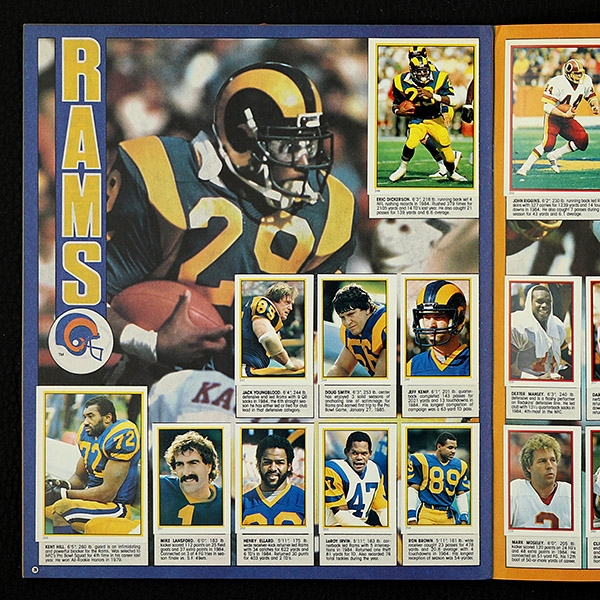 Football NFL 1985 Topps sticker album complete