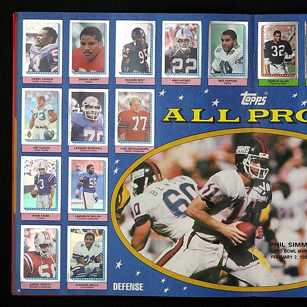 Football NFL 1986 Topps sticker album complete