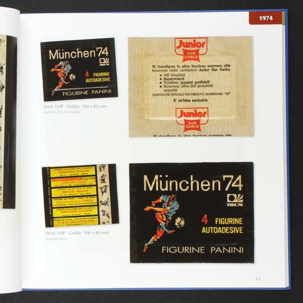 Panini Sticker-Tüten Katalog - Internationaler Fußball 1970 - 2017