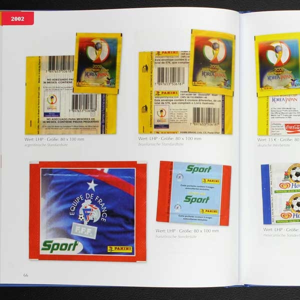 Panini Sticker-Tüten Katalog - Internationaler Fußball 1970 - 2017