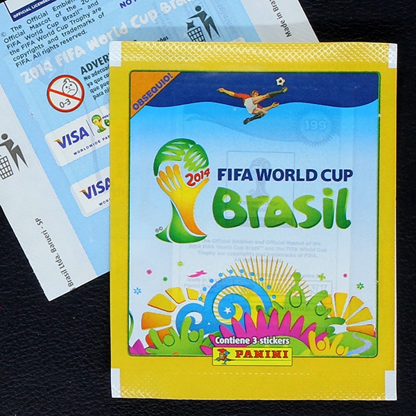 Brasil 2014 Panini Sticker Tüte - Visa Version