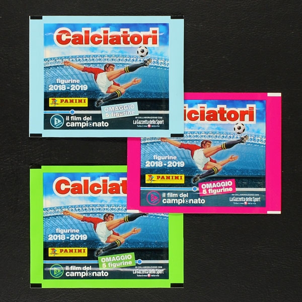 Calciatori 2018 il Film Panini sticker bags 3 variants