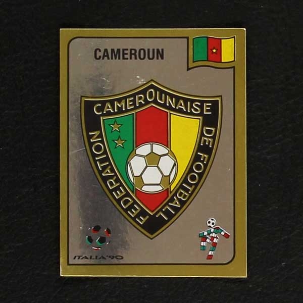 Italia 90 No. 171 Panini sticker Cameroun badge