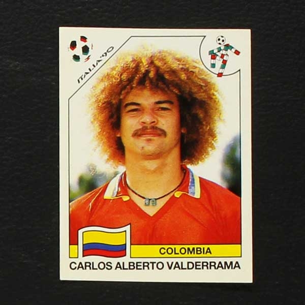 Italia 90 Nr. 300 Panini Sticker Carlos Alberto Valderrama