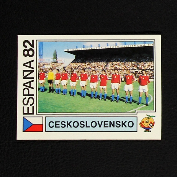 Espana 82 Nr. 257 Panini Sticker Ceskoslovensko Mannschaft