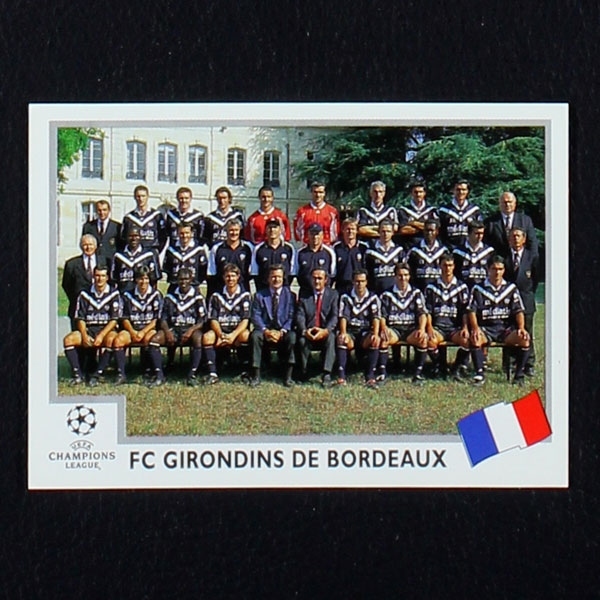 Champions League 1999 Nr. 256 Panini Sticker Team Girondins de Bordeaux