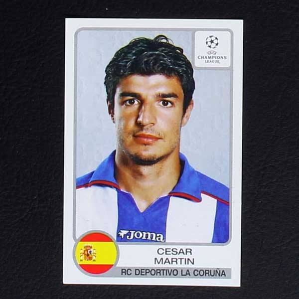 Champions League 2001 Nr. 199 Panini Sticker Cesar Martin