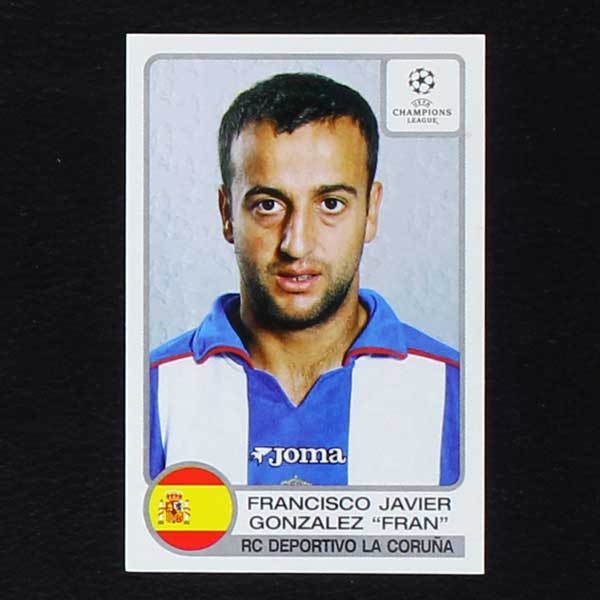 Champions League 2001 Nr. 202 Panini Sticker Gonzalez "Fran"