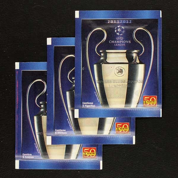 Champions League 2011 Panini sticker bag South America 3 Variants