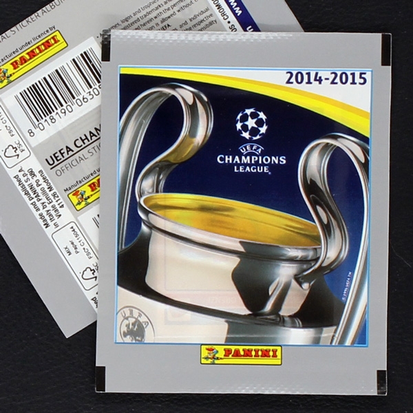 Champions League 2014 Panini Sticker Tüte - graue Version