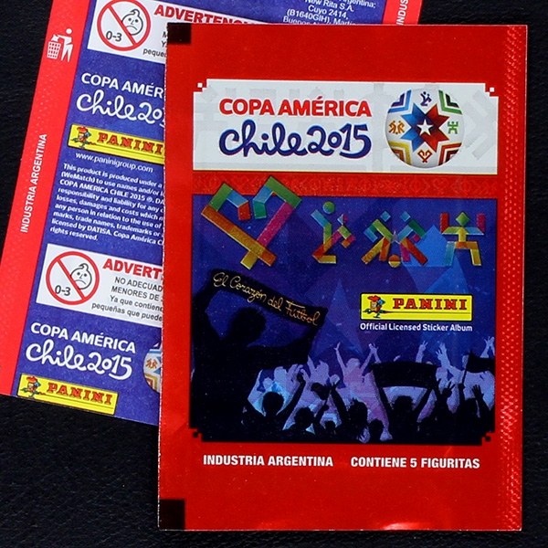 Copa America Chile 2015 Panini Sticker Tüte - Argentina Version