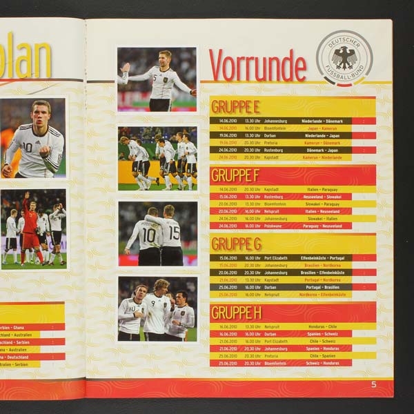 Deutsche Nationalmannschaft 2010 Panini Sticker Album