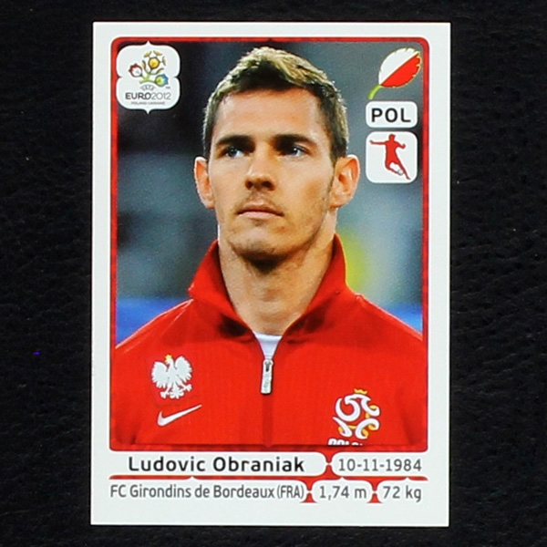 Obraniak Panini Sticker No. 71 - Euro 2012