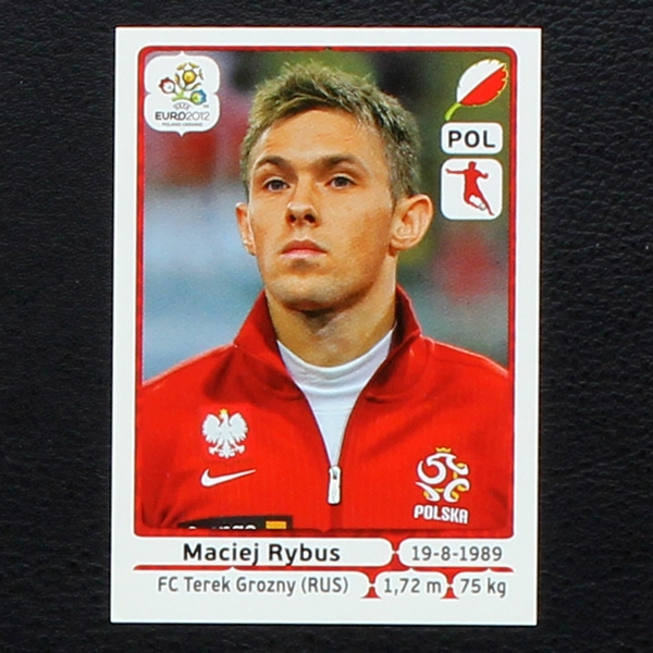 Rybus Panini Sticker No. 68  - Euro 2012