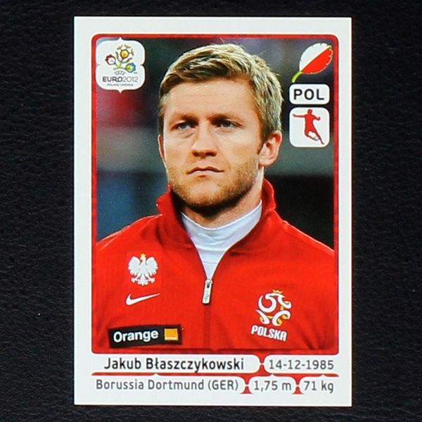 Blaszczykowski Panini Sticker No. 65  - Euro 2012