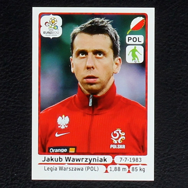 Wawrzyniak Panini Sticker No. 63 - Euro 2012