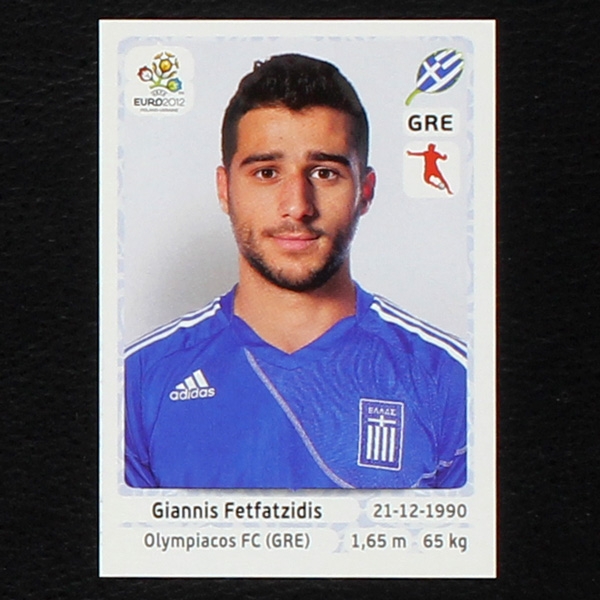 Fetfatzidis Panini Sticker No. 97 - Euro 2012