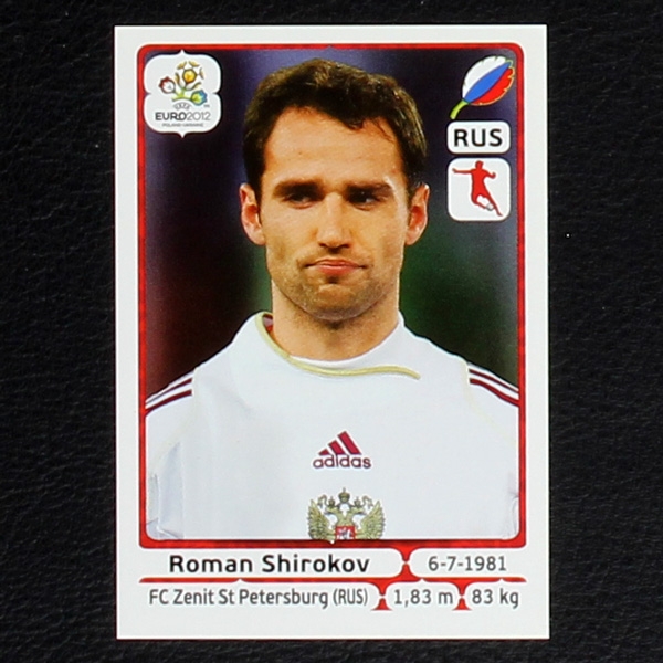 Shirokov Panini Sticker No. 122 - Euro 2012