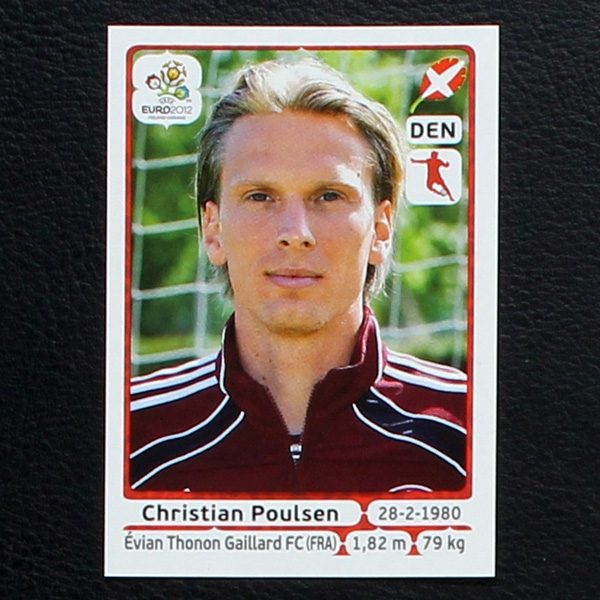 Poulsen Panini Sticker No. 210 - Euro 2012