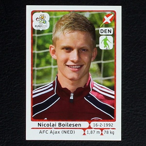 Boilesen Panini Sticker No. 206 - Euro 2012