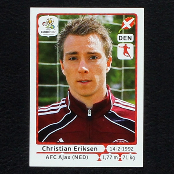 Eriksen Panini Sticker No. 215 - Euro 2012