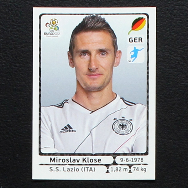 Klose Panini Sticker No. 247 - Euro 2012