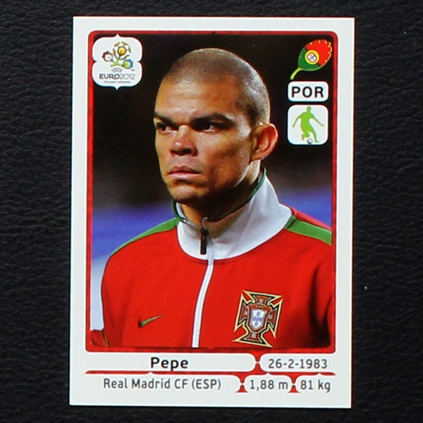 Pepe Panini Sticker No. 261 - Euro 2012