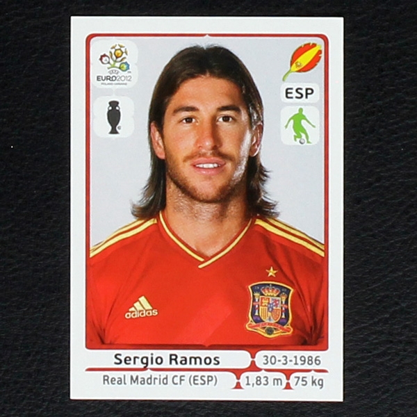 Ramos Panini Sticker No. 291 - Euro 2012