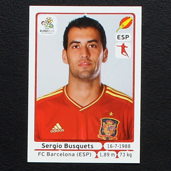 Busquets Panini Sticker No. 295 - Euro 2012