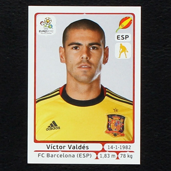 Valdes Panini Sticker No. 288 - Euro 2012