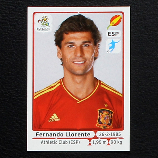 Llorente Panini Sticker No. 306 - Euro 2012