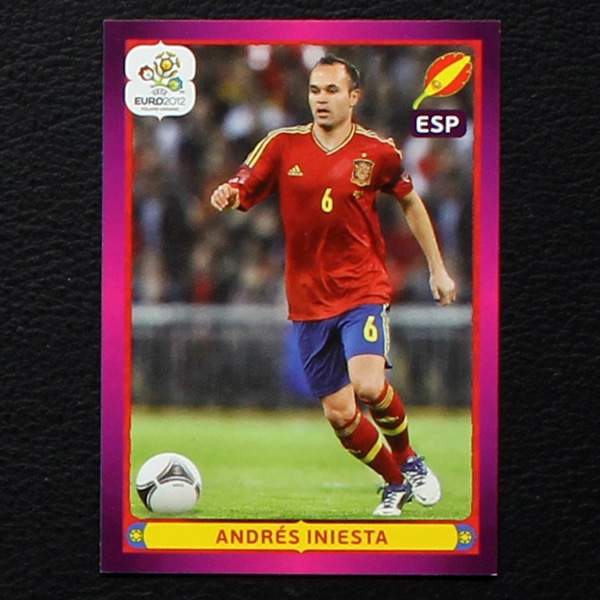 Iniesta Panini Sticker No. 309 - Euro 2012